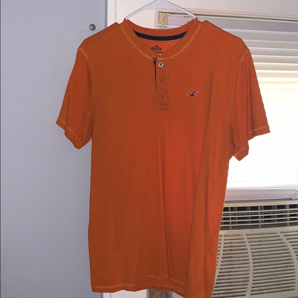 Orange Good Quality Abercrombie & Fitch Shirt